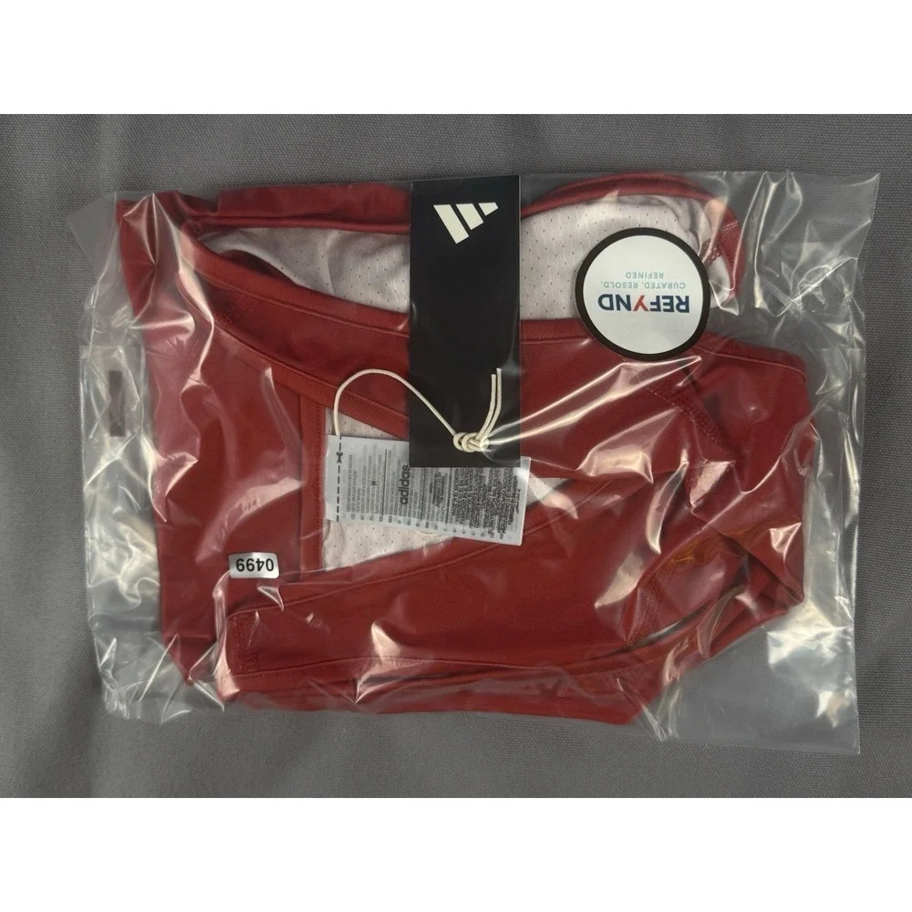 Adidas Padded Tank Men's Medium AEROREADY Red Compression Training Top NWT